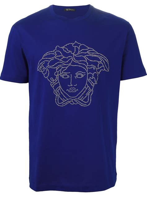 versace t shirts cheap blue and gold|authentic versace shirts.